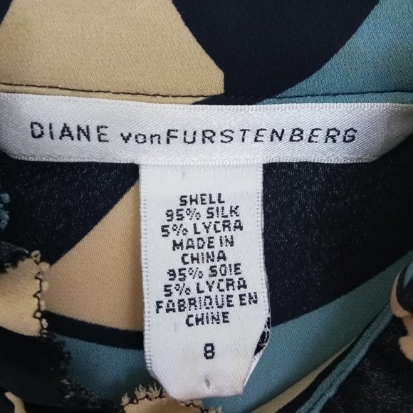 Diane Von Furstensberg Eavan Silk Sheath Dress - 8 - Picture 12 of 12